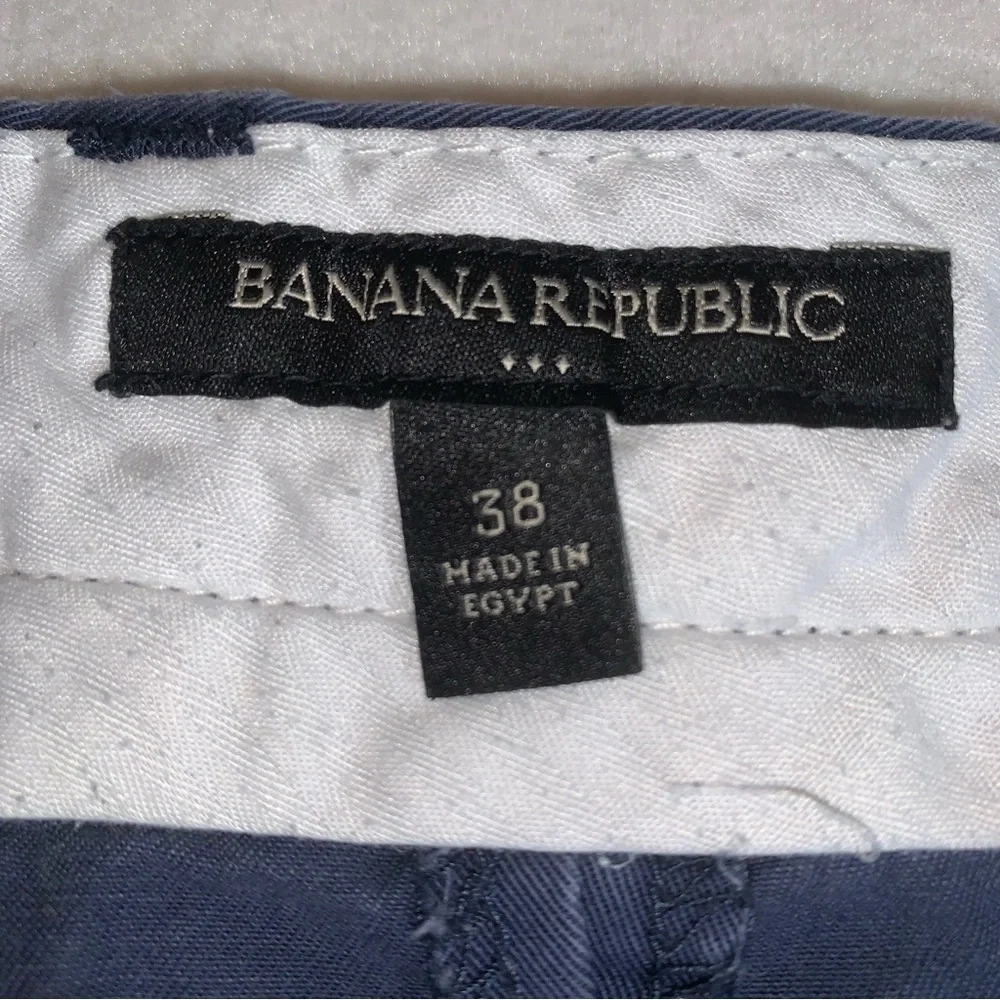 Banana Republic Shorts Mens 38 Emerson Chino Navy Blue 10